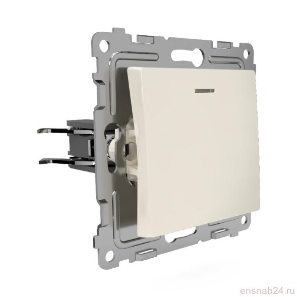  Выключатель 1-кл. СП Pixel 10А IP20 с индикатором механизм беж. TOKOV ELECTRIC TKE-PX-V1I-C02 (Выключатели, переключатели, диммеры) 