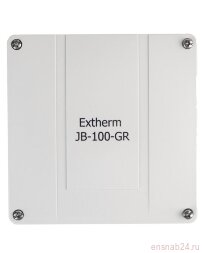 Коробка распределительная 140х140х76мм IP66 в комплекте с клеммным рядом 10х10кв.мм 76А сер. Extherm JB-100-GR