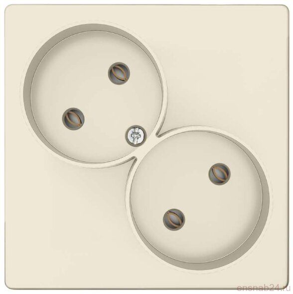  Розетка 2-м СП Simon 24 16А IP20 2х2P без защ. шторок механизм сл. кость Simon 2450457-031 (Розетки) 