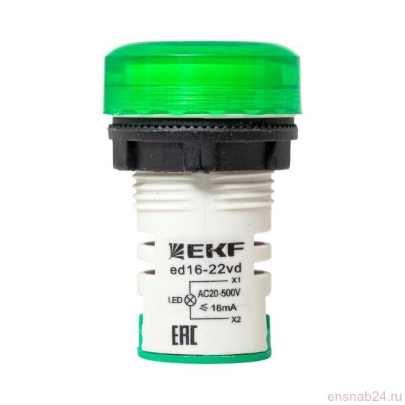  Индикатор значения напряжения ED16-22VD зел. PROxima EKF ed16-22vd-g (Сигнальные лампы и зуммеры) 