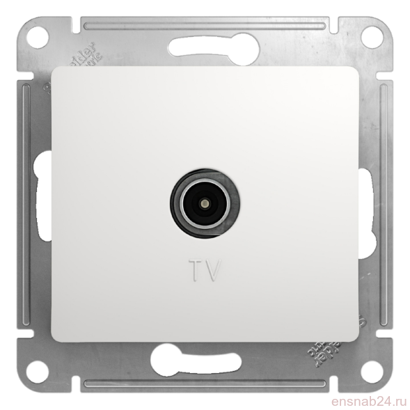  Glossa Белый TV Розетка оконечная 1DB | GSL000191 | SE (Электромонтажные материалы) 