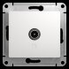  Glossa Белый TV Розетка оконечная 1DB | GSL000191 | SE (Электромонтажные материалы) 
