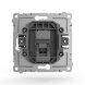  Розетка компьютерная 1-м СП Pixel RJ45 кат.5E механизм карбон TOKOV ELECTRIC TKE-PX-RC1-C14 (Розетки) 