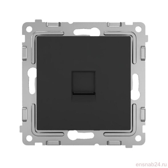 Розетка компьютерная 1-м СП Pixel RJ45 кат.5E механизм карбон TOKOV ELECTRIC TKE-PX-RC1-C14 (Розетки) 