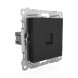  Розетка компьютерная 1-м СП Pixel RJ45 кат.5E механизм карбон TOKOV ELECTRIC TKE-PX-RC1-C14 (Розетки) 