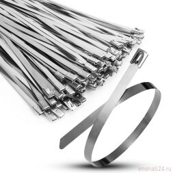 Хомут кабельный 7.9х500 сталь AISI 316 TOKOV ELECTRIC TKE-HM316-7.9-500-N/100