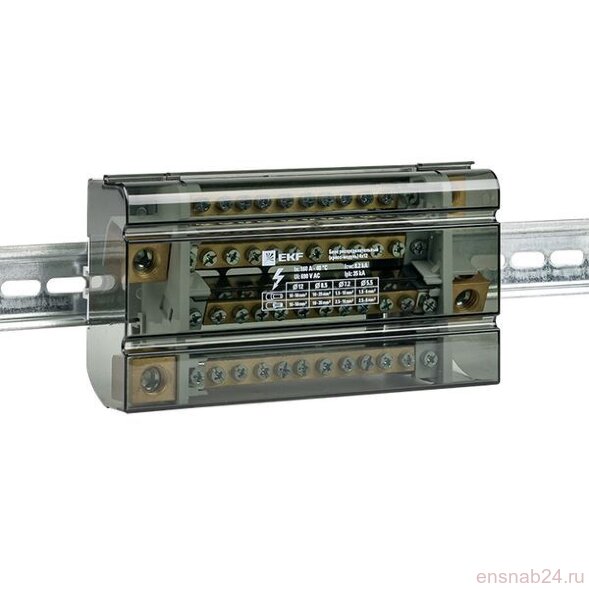  Блок распределительный (кросс-модуль) 160A (4x12) PROxima EKF db-160-4x12 (Системы сборных шин) 