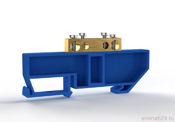  Шина нулевая на DIN-изоляторе 6х9мм 4 отвер. латунь TOKOV ELECTRIC TKE-BCB-69-4-DIN/N (Системы сборных шин) 