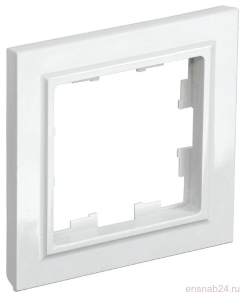  Рамка 1-м BRITE РУ-1-БрБ бел. IEK BR-M12-K01 (Рамки, декоративные элементы, основания для ЭУИ) 