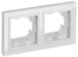  BRITE Рамка 2-ая IP44 РУ-2-БрБ-44 белый | BR-M22-44-K01 | IEK (Электромонтажные материалы) 