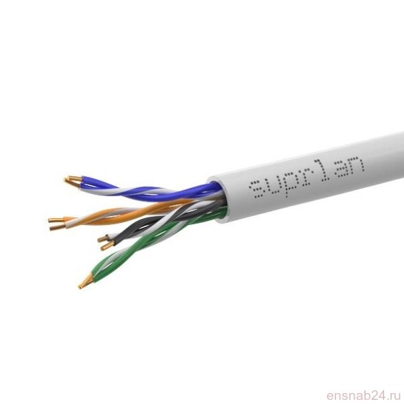  Кабель витая пара U/UTP кат.5E 4х2х0.51 24AWG solid Cu LSZH нг(А)-HF In. Premium 305м (м) SUPRLAN 01-0307-1 (Кабели и провода связи) 