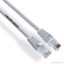 Патч-корд кат.6 U/UTP 24 AWG LSZH 10м PRO TOKOV ELECTRIC TKP-PC06-6U-CULSZH-10M