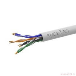 Кабель витая пара U/UTP кат.5E 4х2х0.51 solid Cu PVC In. Premium (м) SUPRLAN 01-0313-5
