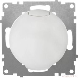Розетка 1-м СП Florence 16А IP20 с заземл. с крышкой винтов. клеммы механизм бел. (1E10501300) OneKeyElectro 2172768