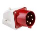  Вилка стационарная 515 3Р+РЕ+N 16А 380В IP44 EKF PROxima | ps-515-16-380 | EKF (Электромонтажные материалы) 