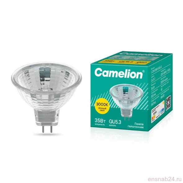  Лампа галогенная MINI JCDR (MR11) 35Вт GX5.3 230В Camelion 7092 (Лампы галогенные) 
