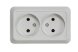  Розетка 2-м ОП Bolleto 7102 16А IP20 бел. ASD / IN HOME 4680005959822 (Розетки) 