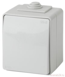 Выключатель IP65, 10АХ-250В, 11-1601-03,ОУ, Эра Эксперт, Серый | Б0035972 | ЭРА
