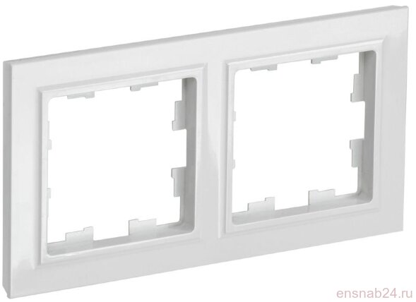 Рамка 2-м BRITE РУ-2-БрБ бел. IEK BR-M22-K01 (Рамки, декоративные элементы, основания для ЭУИ) 