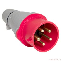 Вилка переносная 025 3Р+РЕ+N 32А 380В IP44 EKF PROXIMA | ps-025-32-380-PRO | EKF