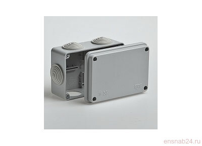 Коробка распределительная для о/п 120х80х50 6 вводов IP55 | 67051 | Рувинил (Электромонтажные материалы) 
