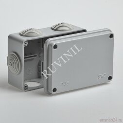 Коробка распределительная для о/п 120х80х50 6 вводов IP55 | 67051 | Рувинил