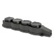  Колодка 4-м 16А IP44 2P+PE 230В с защ. крышками каучук Basic EKF RPS-020-16-230-44 (Удлинители, блоки розеток, разветвители, переходники) 