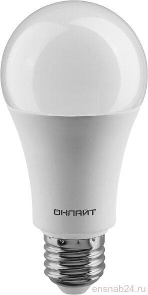  Лампа светодиодная OLL-A60-20-230-4K-E27 | 61158 | ОНЛАЙТ (Электромонтажные материалы) 