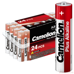 Элемент питания алкалиновый AAA/LR03 1.5В Plus Alkaline LR03-PB24 (уп.24шт) Camelion 7615