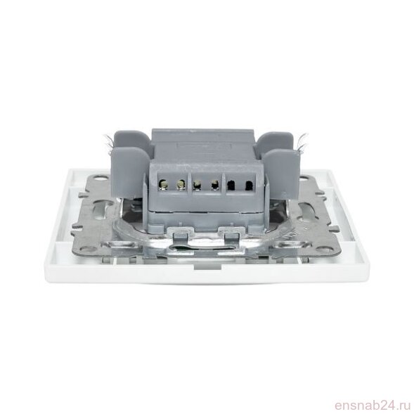  Выключатель 1-кл. СП Минск 10А IP20 с индикатором бел. Basic EKF ERV10-121-10 (Выключатели, переключатели, диммеры) 
