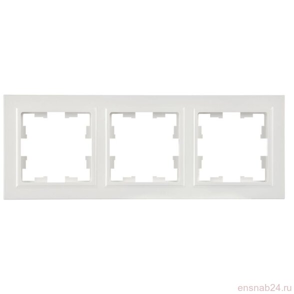  Рамка 3-м BRITE РУ-3-БрБ бел. IEK BR-M32-K01 (Рамки, декоративные элементы, основания для ЭУИ) 