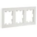  Рамка 3-м BRITE РУ-3-БрБ бел. IEK BR-M32-K01 (Рамки, декоративные элементы, основания для ЭУИ) 