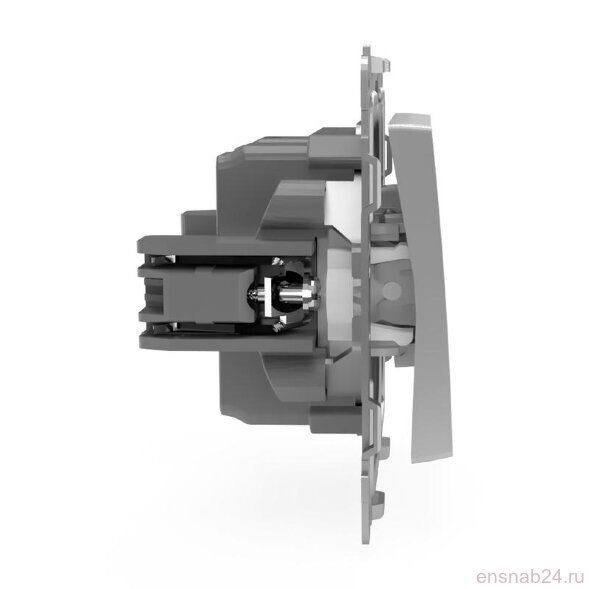  Переключатель проходной 1-кл. СП Pixel 10А IP20 механизм алюм. TOKOV ELECTRIC TKE-PX-P1-C03 (Выключатели, переключатели, диммеры) 