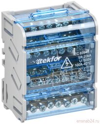 TEKFOR Шины на DIN-рейку (кросс-модуль) ШНК 4х7 3L+PEN | TF-DN10-4-07-100 | IEK
