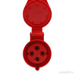 Розетка кабельная 224 32А 380AC 3P+PE 6ч IP44 КЭАЗ 222752