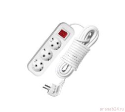Удлинитель 3х2м с заземл. 16А IP20 S-303 ПВС 3х1 с выкл. UNIVersal 9634418