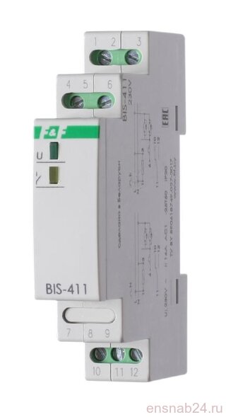  Реле импульсное BIS-411 (230В 16А 1Р монтаж на DIN-рейке 35мм) F&amp;F EA01.005.001 (Исполнительные реле) 