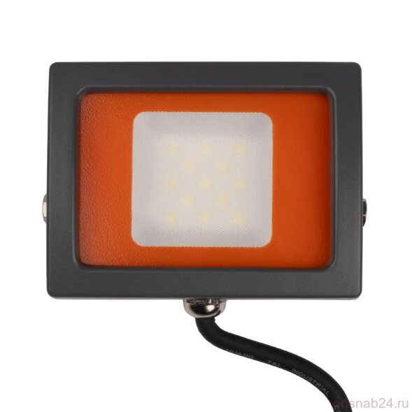  Прожектор светодиодный PFL-SC 10Вт 6500К IP65 190-260В ДО закален. матов. стекло JazzWay 5004863 (Прожекторы и светильники направленного света) 